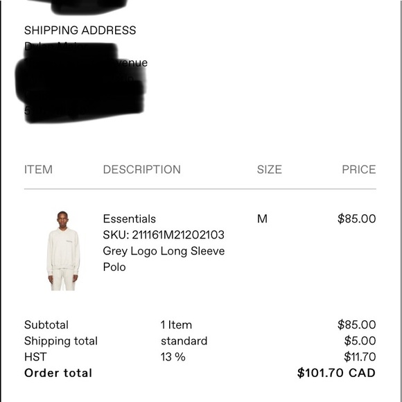 Fear Of God Essentials Long Sleeve Polo Sweater-M - Picture 7 of 7